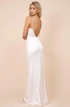 Nox Anabel - C302 Sleeveless Cowl Neckline Sheath Satin Gown 17 Nox Anabel - C302 Sleeveless Cowl Neckline Sheath Satin Gown