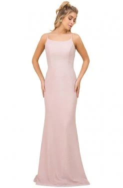 Formal Gowns Nox Anabel - C307 Scoop Sheath Cowl Back Dress