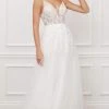 Nox Anabel - E442 Long Sparkle Lace A-Line Wedding Gown Formal Gowns 1 Nox Anabel - E442 Long Sparkle Lace A-Line Wedding Gown Formal Gowns