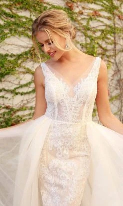 Nox Anabel - E474 Lace Applique A-Line Dress