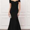 Formal Gowns Nox Anabel - E497 Off-Shoulder Sleek Pleats Mermaid Gown
