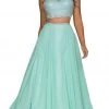 Formal Gowns Nox Anabel - G095 Two Piece Beaded Halter Chiffon A-line Dress 1 Formal Gowns Nox Anabel - G095 Two Piece Beaded Halter Chiffon A-line Dress