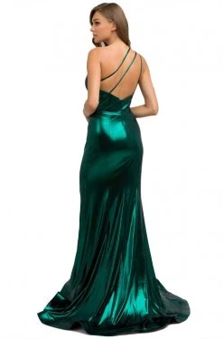Nox Anabel - M327 Asymmetric Neck Trumpet Dress Formal Gowns