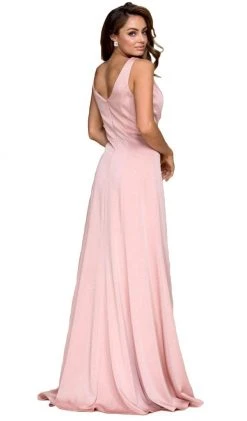 Formal Gowns Nox Anabel - Q011 Sleeveless V-neck A-line Dress
