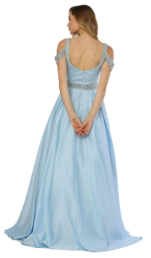 Nox Anabel - R224 Embellished Sweetheart Pleated Ballgown 8 Nox Anabel - R224 Embellished Sweetheart Pleated Ballgown