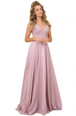 Formal Gowns Nox Anabel - R352 Strappy Ruched A-Line Dress