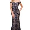 Nox Anabel - T310 Sequin Embellished Off-Shoulder Dress Formal Gowns