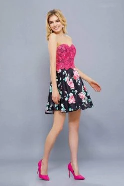 Cocktail Dresses Nox Anabel Two-Piece Lace Corset Floral Cocktail Dress 6270 - 1 Pc. Floral Patterns In Size XS Available 8 Cocktail Dresses Nox Anabel Two-Piece Lace Corset Floral Cocktail Dress 6270 - 1 Pc. Floral Patterns In Size XS Available