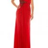 Odrella - 1301 Bead Appliqued Draped Sheath Gown Formal Gowns 1 Odrella - 1301 Bead Appliqued Draped Sheath Gown Formal Gowns