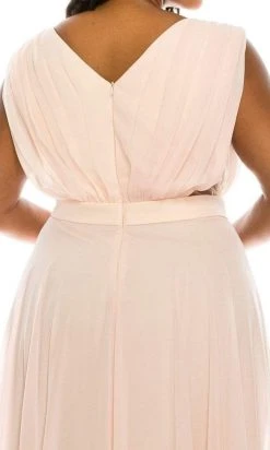 Formal Gowns Odrella - 4424 Surplice Neckline Chiffon A-Line Gown 16 Formal Gowns Odrella - 4424 Surplice Neckline Chiffon A-Line Gown