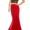 Odrella - 4599 Two Piece Sequined Off-Shoulder Evening Gown