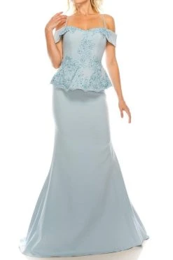 Formal Gowns Odrella - 4617 Appliqued Peplum Accented Trumpet Gown 9 Formal Gowns Odrella - 4617 Appliqued Peplum Accented Trumpet Gown