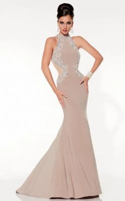 Panoply - 14794 Rhinestone-encrusted Halter Neck Jersey Trumpet Dress 11 Panoply - 14794 Rhinestone-encrusted Halter Neck Jersey Trumpet Dress