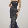 Formal Gowns Panoply - 14930 Beaded Lace Sweetheart Trumpet Dress