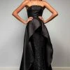 Park 108 - Beaded Strapless Overskirt Evening Dress M345 - 1 Pc Black In Size 12 Available Plus Size Dresses 2 Park 108 - Beaded Strapless Overskirt Evening Dress M345 - 1 Pc Black In Size 12 Available Plus Size Dresses