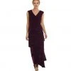 Patra - V-Neck Tiered Long Jersey Dress 13089