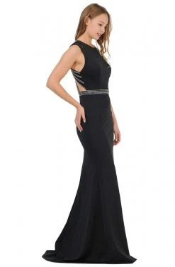 Poly USA - 8230 Beaded Strappy Scoop Trumpet Dress 13 Poly USA - 8230 Beaded Strappy Scoop Trumpet Dress