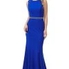 Poly USA - 8230 Beaded Strappy Scoop Trumpet Dress