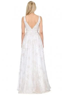 Poly USA - 8338 Glitter Embellished Long A-Line Dress Formal Gowns 17 Poly USA - 8338 Glitter Embellished Long A-Line Dress Formal Gowns