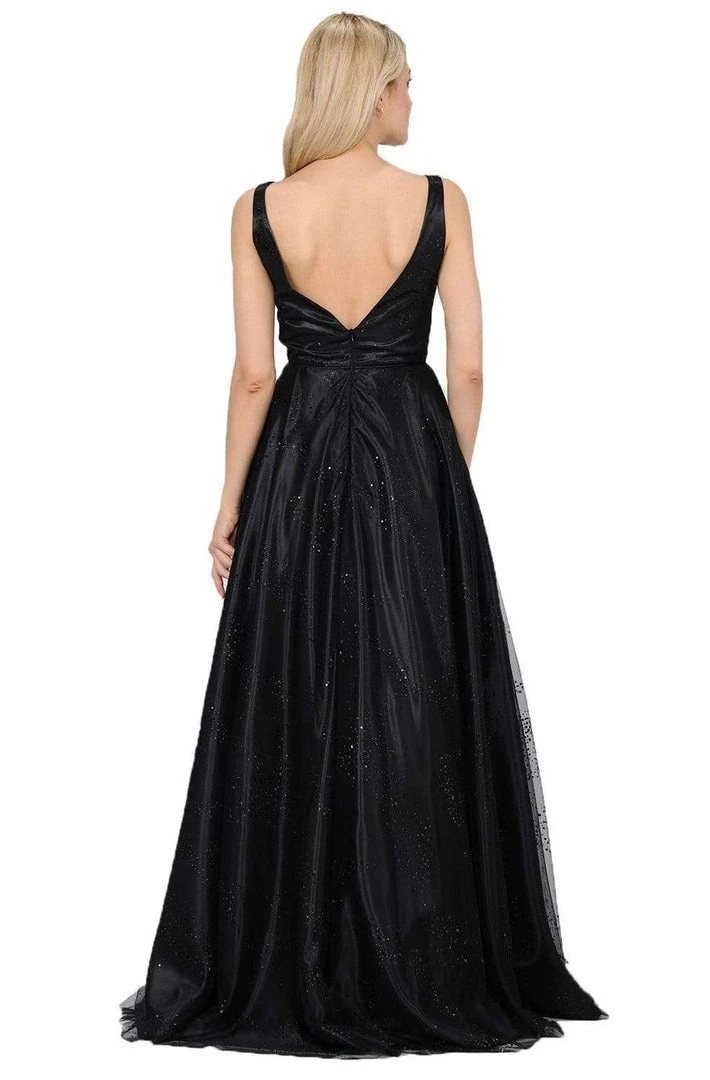 Poly USA - 8338 Glitter Embellished Long A-Line Dress Formal Gowns 8 Poly USA - 8338 Glitter Embellished Long A-Line Dress Formal Gowns