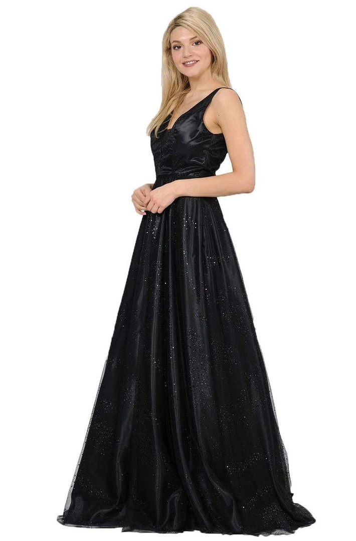 Poly USA - 8338 Glitter Embellished Long A-Line Dress Formal Gowns 7 Poly USA - 8338 Glitter Embellished Long A-Line Dress Formal Gowns