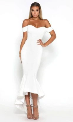 Portia And Scarlett - Diamond 1 Sequined Off Shoulder Bodycon Gown Formal Gowns