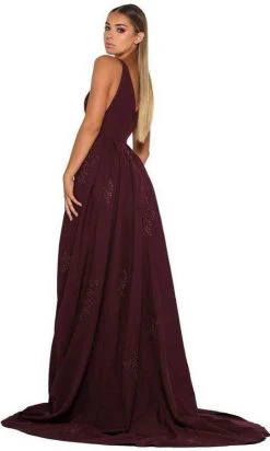 Formal Gowns Portia And Scarlett - Endora Gown Vee Sleeveless Overskirt Gown