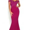 Formal Gowns Portia And Scarlett - Sienna Gown Lace Off Shoulder Fitted Dress