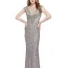 Primavera Couture - 1967 Cap Sleeve Illusion Sequined Gown 2 Primavera Couture - 1967 Cap Sleeve Illusion Sequined Gown