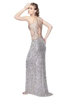Primavera Couture - 3002 V Neck Cut Outs Evening Gown 9 Primavera Couture - 3002 V Neck Cut Outs Evening Gown