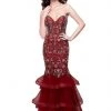 Primavera Couture - 3003 Embellished Strapless Layered Mermaid Gown 2 Primavera Couture - 3003 Embellished Strapless Layered Mermaid Gown