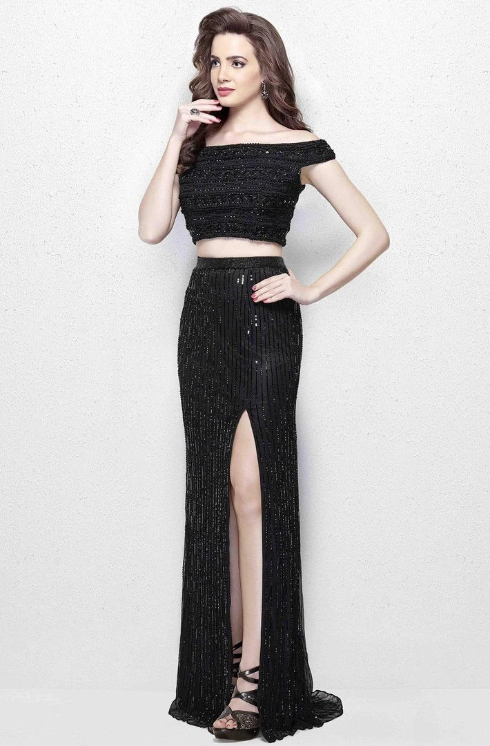 Primavera Couture - 3020 Two Piece Bedazzled Sheath Dress 5 Primavera Couture - 3020 Two Piece Bedazzled Sheath Dress