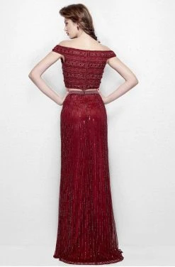 Primavera Couture - 3020 Two Piece Bedazzled Sheath Dress 7 Primavera Couture - 3020 Two Piece Bedazzled Sheath Dress