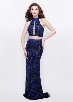 Primavera Couture - 3023 Two-Piece Halter Evening Gown