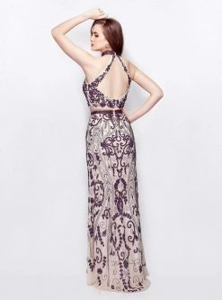 Primavera Couture - 3023 Two-Piece Halter Evening Gown