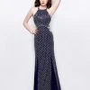 Formal Gowns Primavera Couture - 3035 Halter Embellished Strappy Back Evening Gown