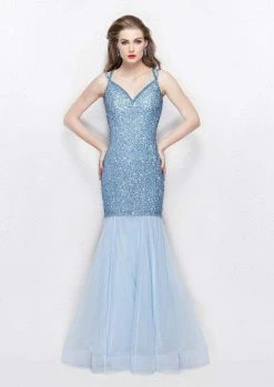 Formal Gowns Primavera Couture - 3039 Sparkling Sequined Sleeveless Mermaid Gown