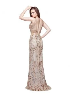 Formal Gowns Primavera Couture - 3061 Sleeveless Sequined Sheath Gown 11 Formal Gowns Primavera Couture - 3061 Sleeveless Sequined Sheath Gown