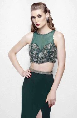 Primavera Couture - 3063 Two-Piece Beaded Bateau Evening Gown Formal Gowns 13 Primavera Couture - 3063 Two-Piece Beaded Bateau Evening Gown Formal Gowns