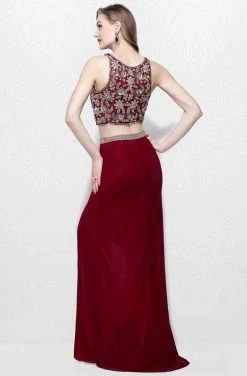Primavera Couture - 3063 Two-Piece Beaded Bateau Evening Gown Formal Gowns 9 Primavera Couture - 3063 Two-Piece Beaded Bateau Evening Gown Formal Gowns