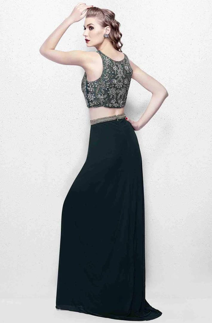 Primavera Couture - 3063 Two-Piece Beaded Bateau Evening Gown Formal Gowns 7 Primavera Couture - 3063 Two-Piece Beaded Bateau Evening Gown Formal Gowns