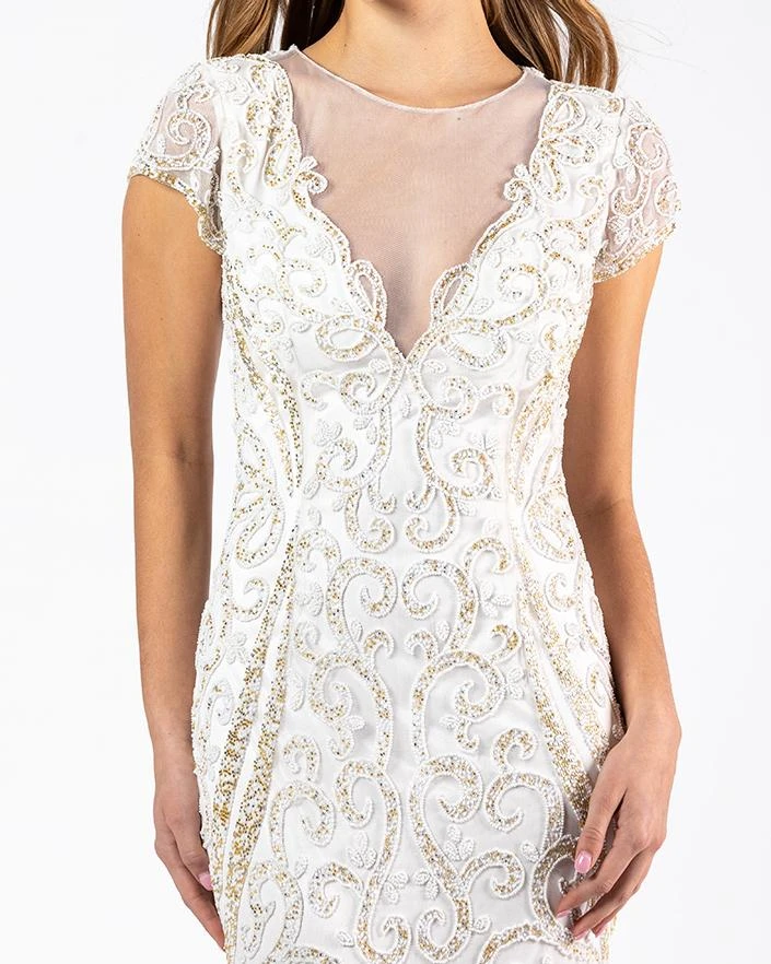 Primavera Couture - 3190 Bead Embellished Fitted Evening Gown 8 Primavera Couture - 3190 Bead Embellished Fitted Evening Gown