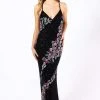 Primavera Couture - 3243 Vibrant Contrast Floral Beaded Gown Formal Gowns 2 Primavera Couture - 3243 Vibrant Contrast Floral Beaded Gown Formal Gowns