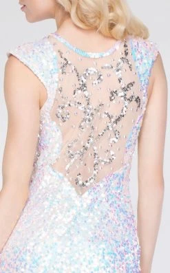 Primavera Couture - 9859 Sheer Illusion Sequined Evening Gown 16 Primavera Couture - 9859 Sheer Illusion Sequined Evening Gown