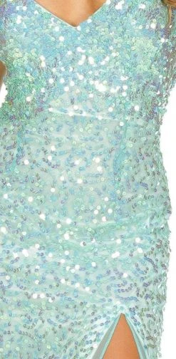 Formal Gowns Primavera Couture - 9873 Stunning Sequin Studded Sheath Gown 14 Formal Gowns Primavera Couture - 9873 Stunning Sequin Studded Sheath Gown