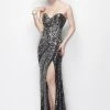 Primavera Couture - 9982 Strapless Sequined Evening Gown Formal Gowns