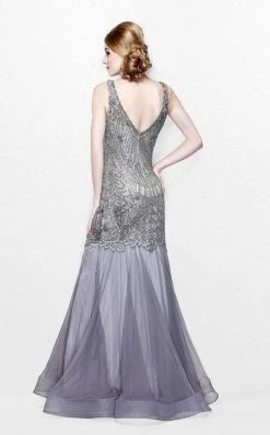 Primavera Couture - Charming Elaborate V-Neck Tulle Trumpet Gown 1748 Formal Gowns 11 Primavera Couture - Charming Elaborate V-Neck Tulle Trumpet Gown 1748 Formal Gowns