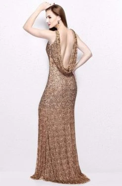 Primavera Couture - Embellished Halter Neck Long Sheath Dress 1891 17 Primavera Couture - Embellished Halter Neck Long Sheath Dress 1891