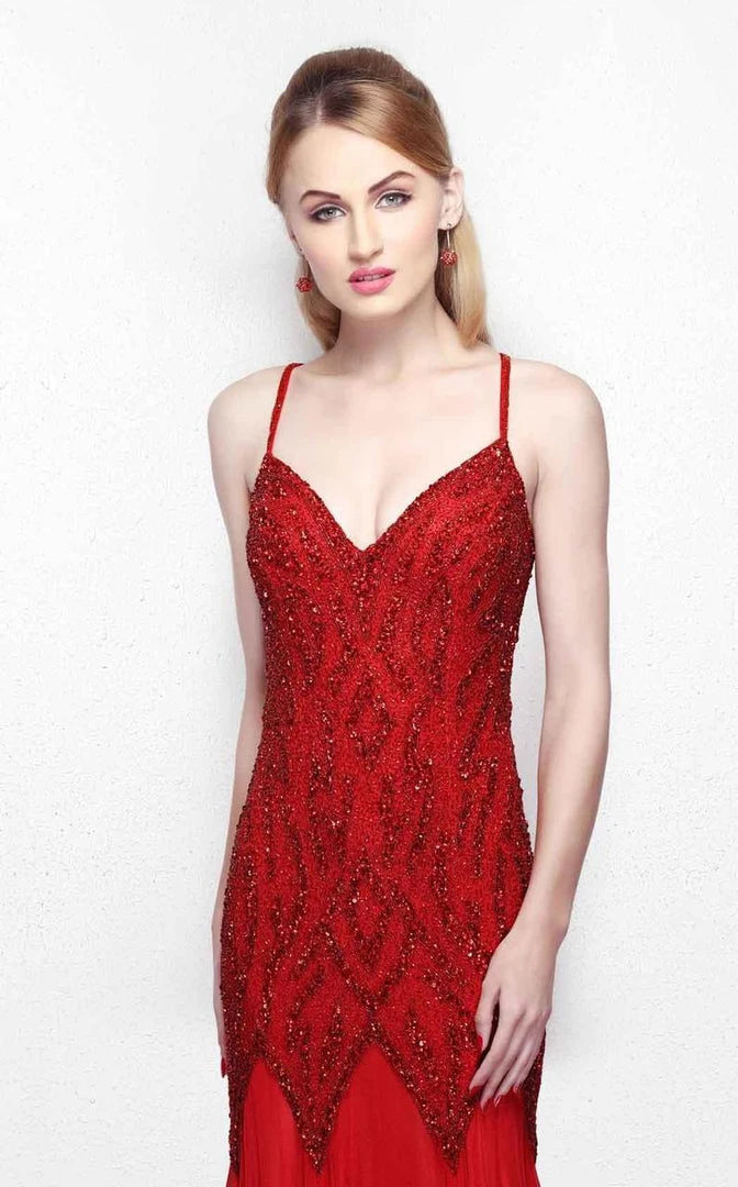 Primavera Couture - Long Sequined Fitted Trumpet Gown 1840 Formal Gowns 7 Primavera Couture - Long Sequined Fitted Trumpet Gown 1840 Formal Gowns