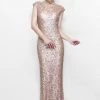 Formal Gowns Primavera Couture - Ultra Sparkling Plunging Back Long Sequin Sheath Dress 1256 1 Formal Gowns Primavera Couture - Ultra Sparkling Plunging Back Long Sequin Sheath Dress 1256